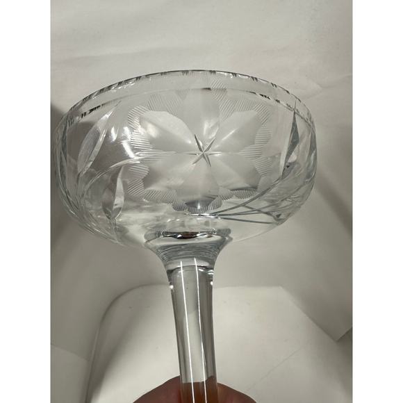Cut Glass Crystal Compote Antique American Brilliant Period ABP Candy Dish 6.5” - Picture 8 of 8